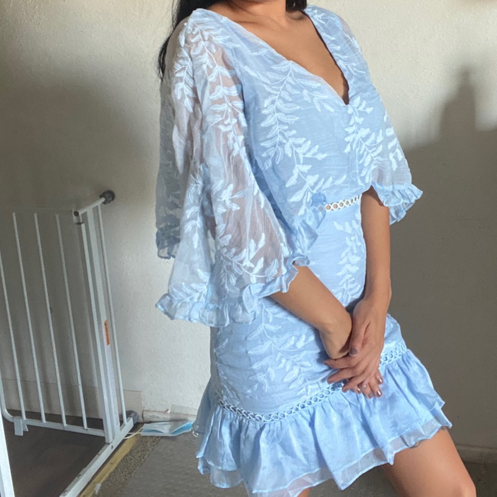Baby blue dress